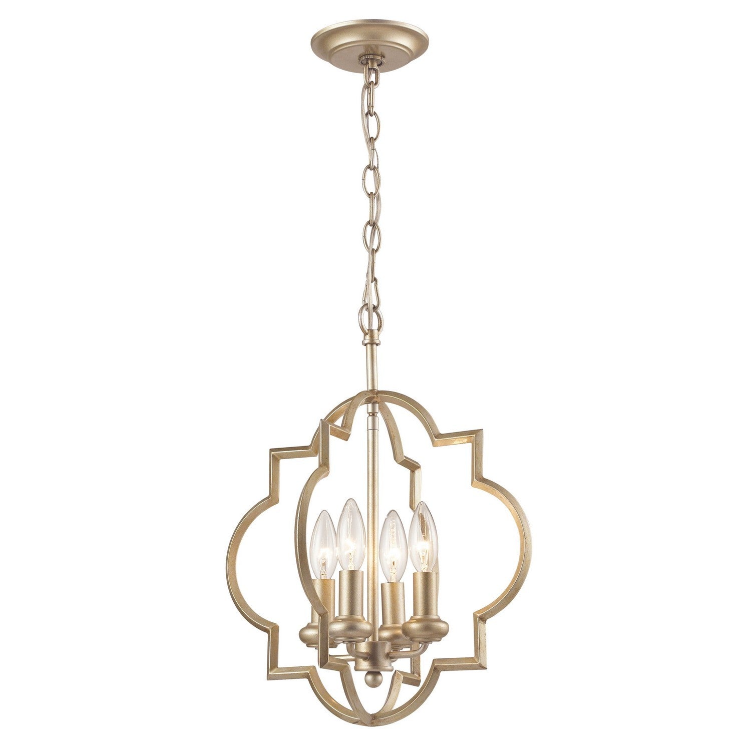 ELK Home - 31802/4 - Four Light Chandelier - Chandette - Aged Silver