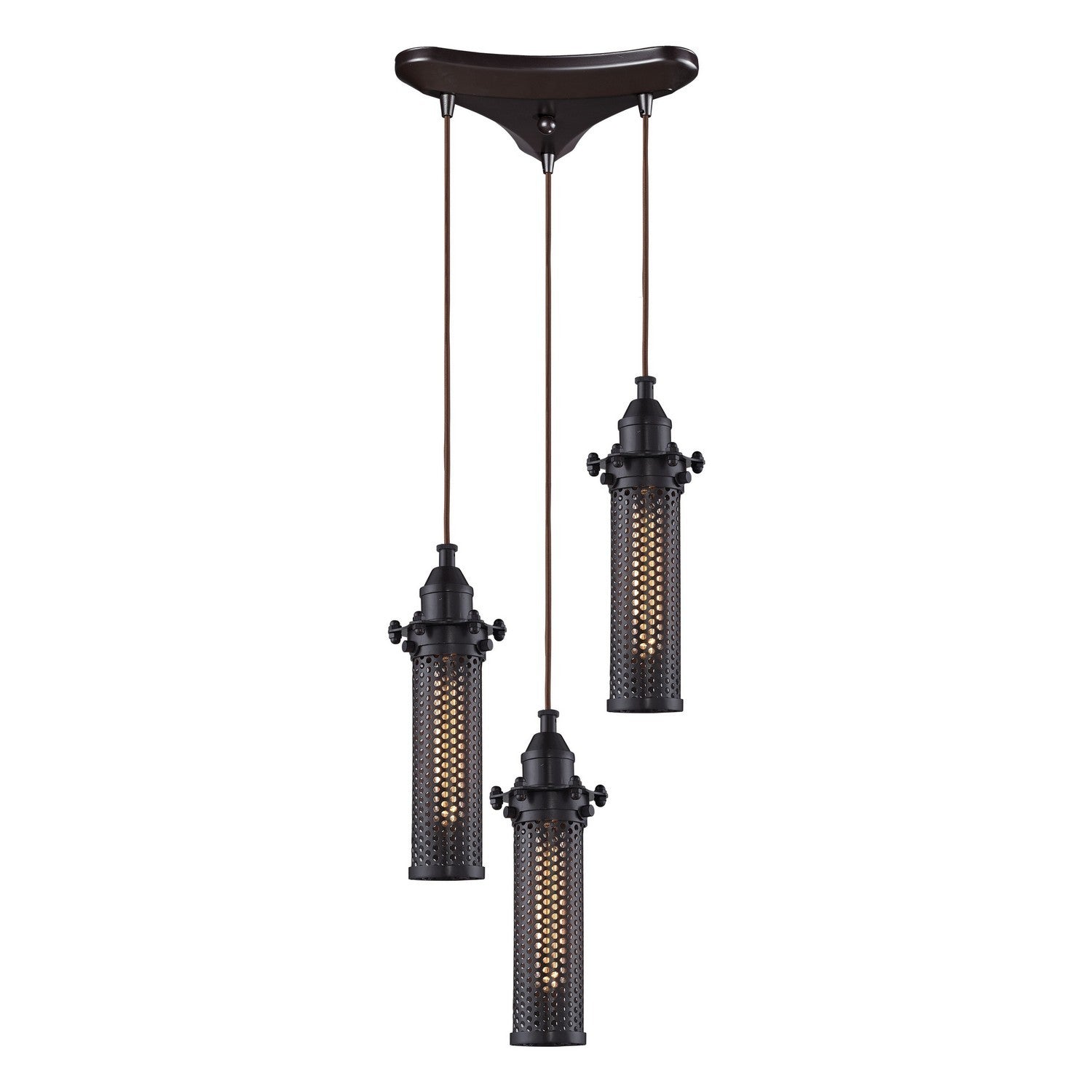 ELK Home - 66325/3 - Three Light Pendant - Fulton - Oil Rubbed Bronze