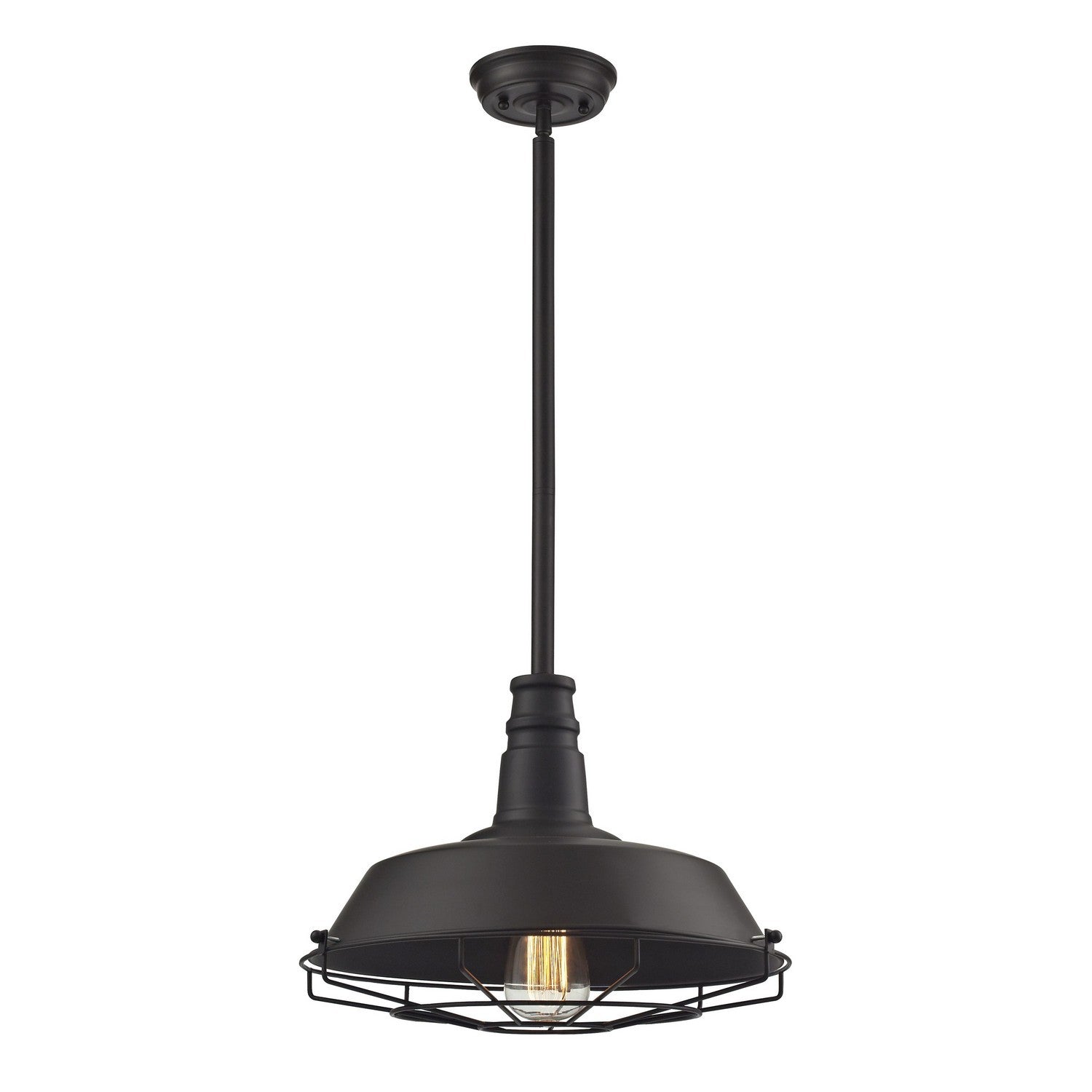 ELK Home - 67046/1 - One Light Pendant - Warehouse Pendant - Oil Rubbed Bronze