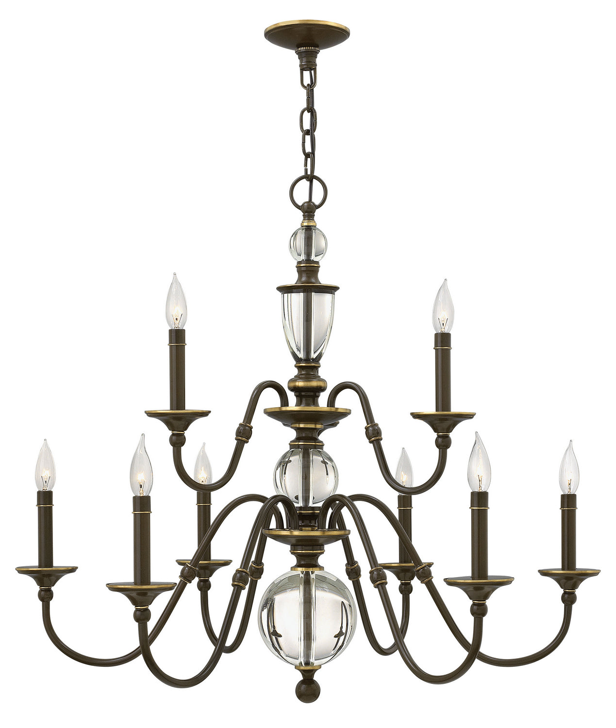 Hinkley - 4958LZ - LED Foyer Pendant - Eleanor - Light Oiled Bronze