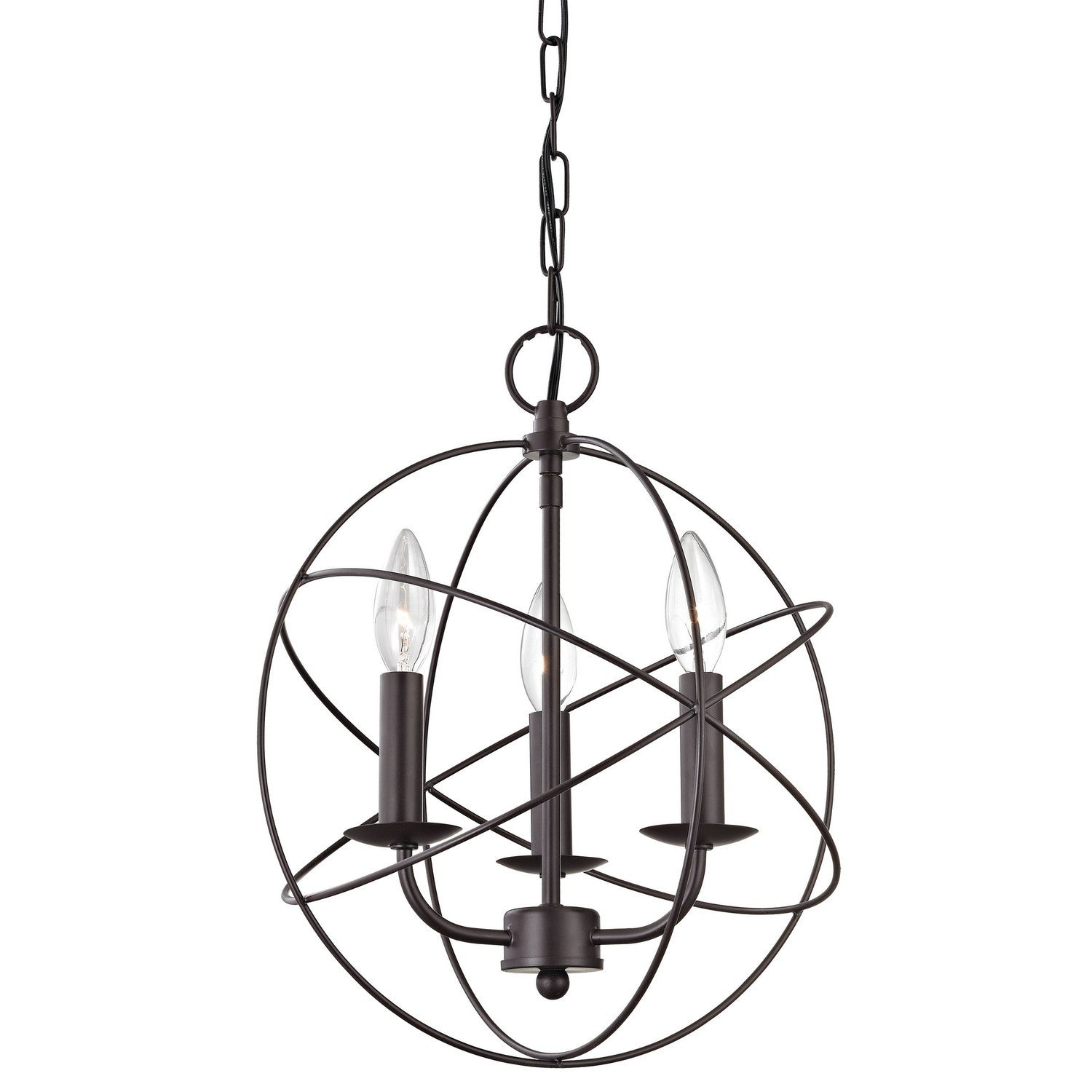 ELK Home - 1513CH/10 - Three Light Chandelier - Williamsport - Oil Rubbed Bronze