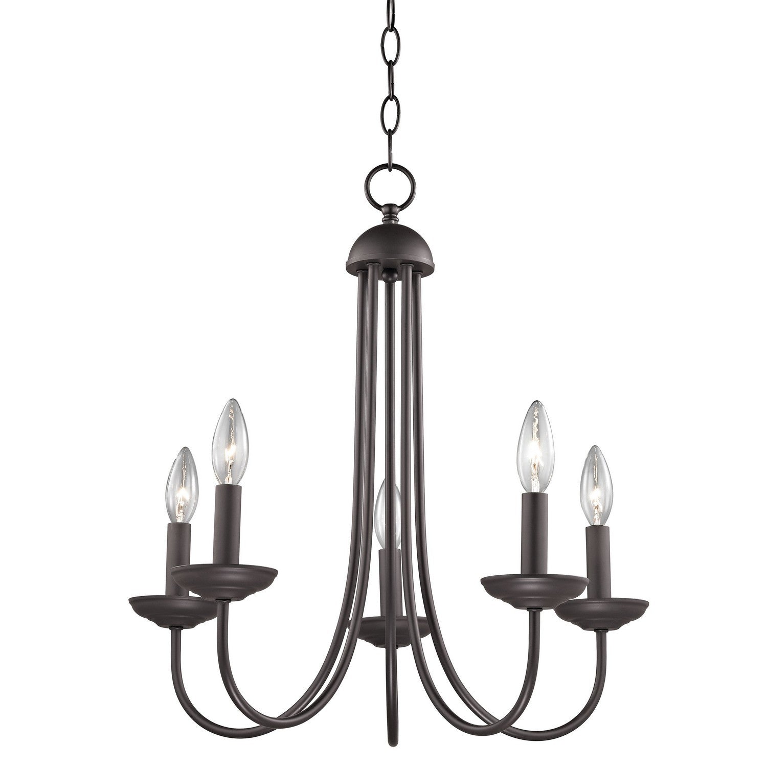 ELK Home - 1525CH/10 - Five Light Chandelier - Williamsport - Oil Rubbed Bronze