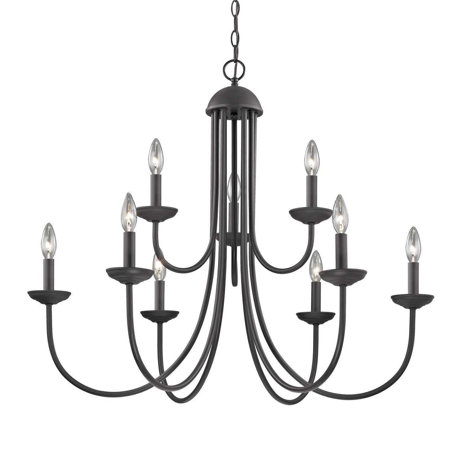 ELK Home - 1529CH/10 - Nine Light Chandelier - Williamsport - Oil Rubbed Bronze