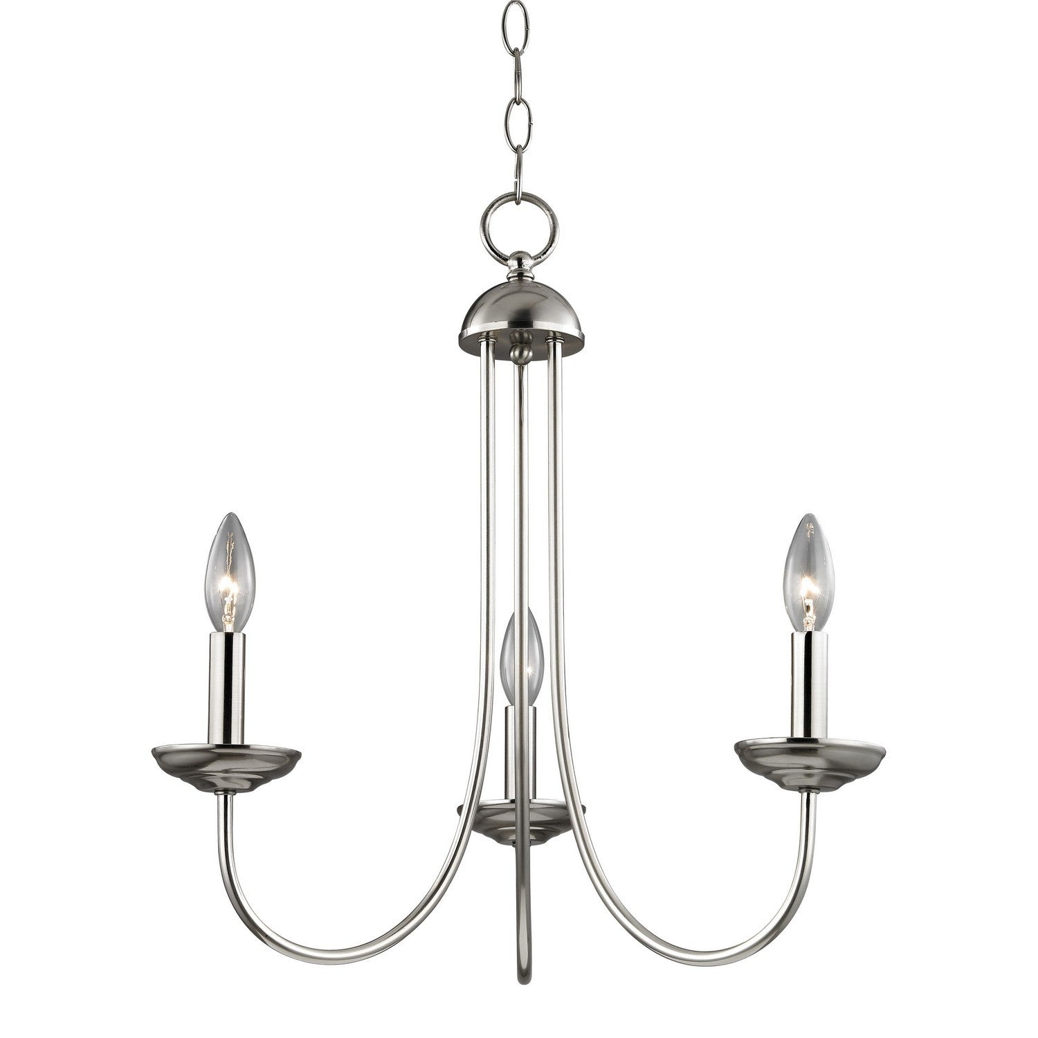 ELK Home - 1533CH/20 - Three Light Chandelier - Williamsport - Brushed Nickel