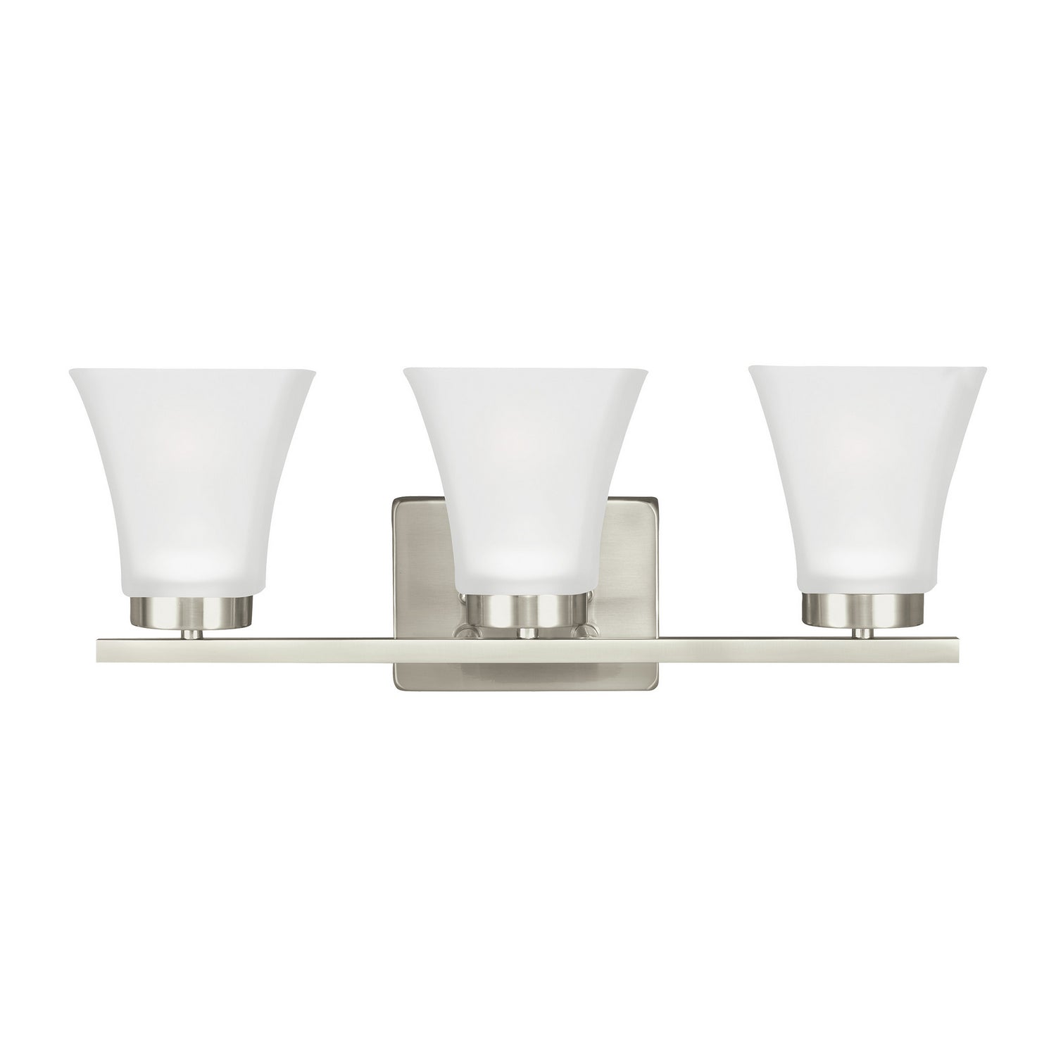 Generation Lighting. - 4411603-962 - Three Light Wall / Bath - Bayfield - Brushed Nickel