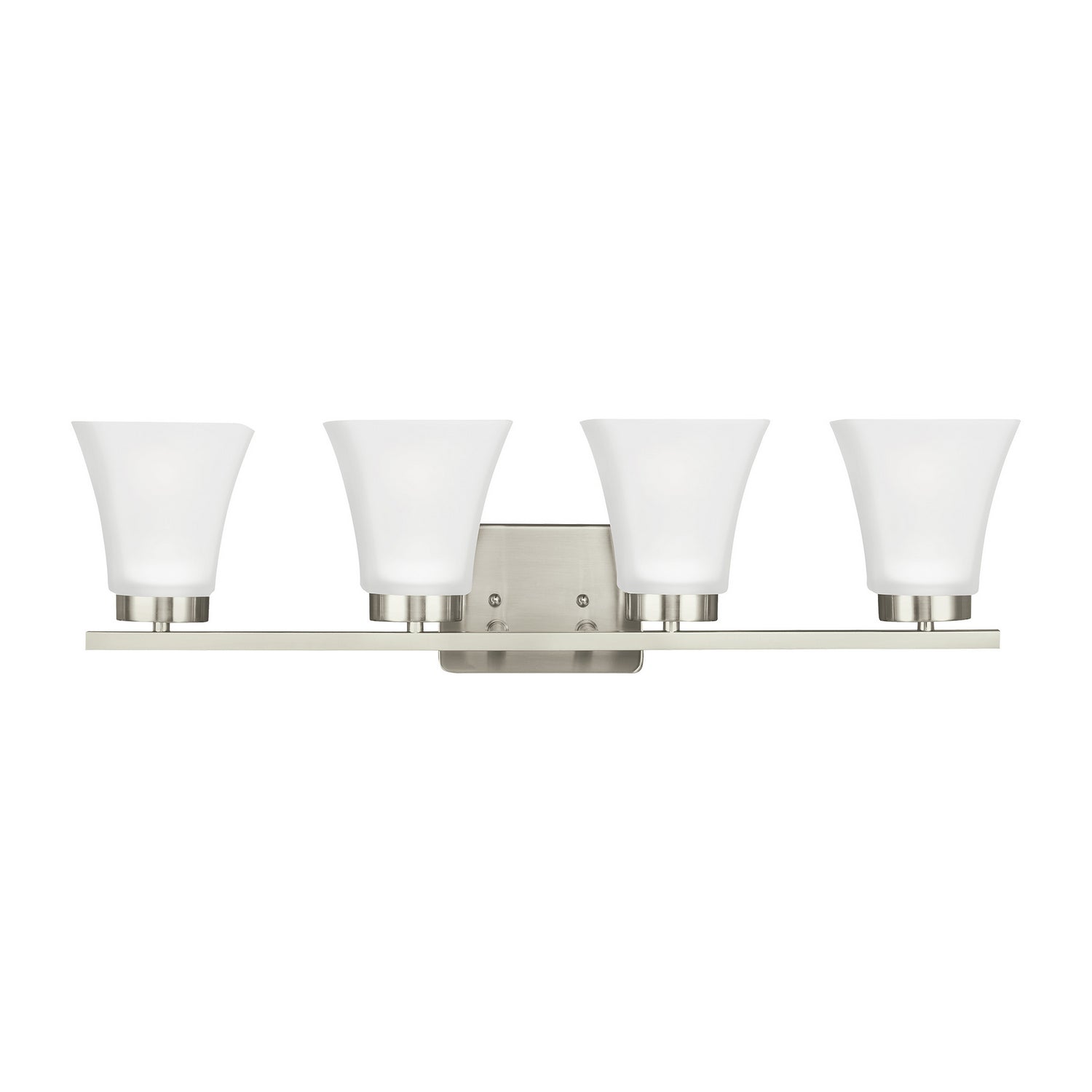 Generation Lighting. - 4411604-962 - Four Light Wall / Bath - Bayfield - Brushed Nickel