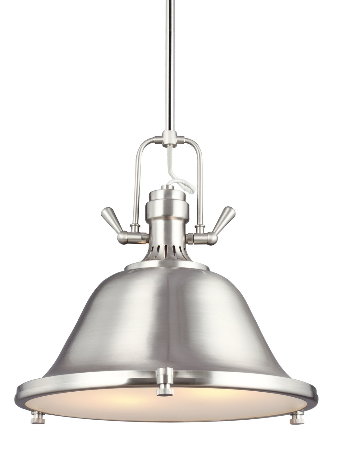 Generation Lighting. - 6514402-962 - Two Light Pendant - Stone Street - Brushed Nickel