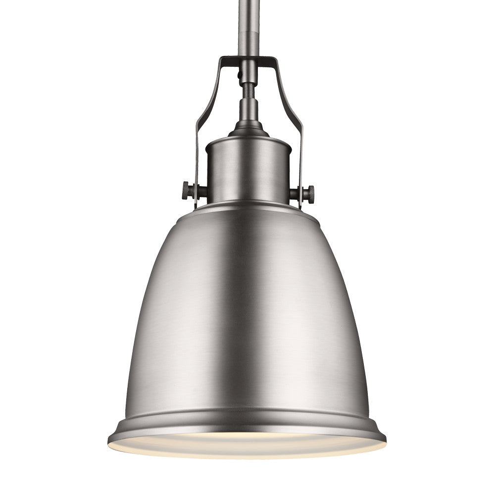 Generation Lighting. - P1357SN - One Light Pendant - Hobson - Satin Nickel