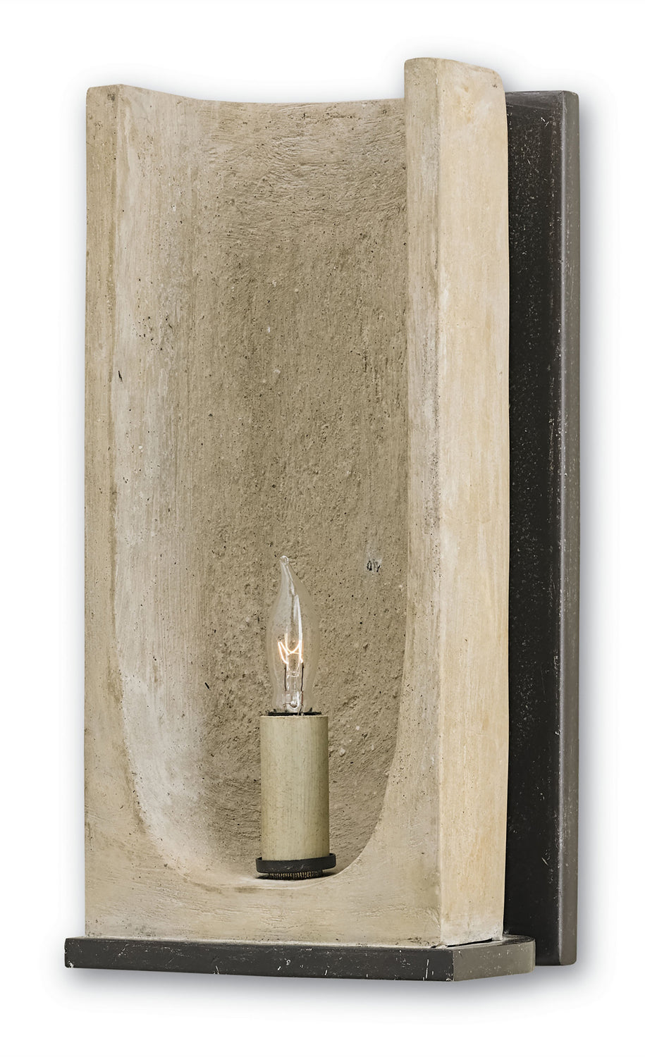 One Light Wall Sconce from the Rowland collection in Aged Steel/Portland finish