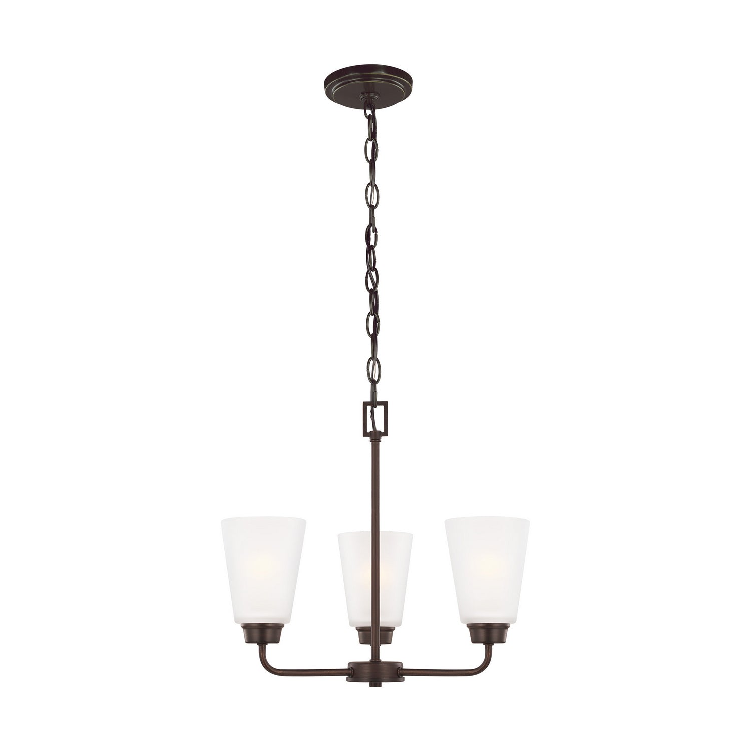 Generation Lighting. - 3115203-710 - Three Light Chandelier - Kerrville - Bronze