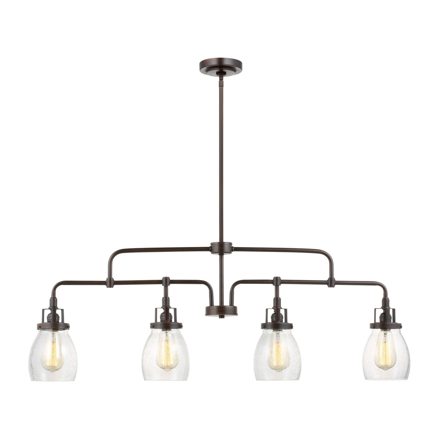 Generation Lighting. - 6614504-710 - Four Light Island Pendant - Belton - Bronze