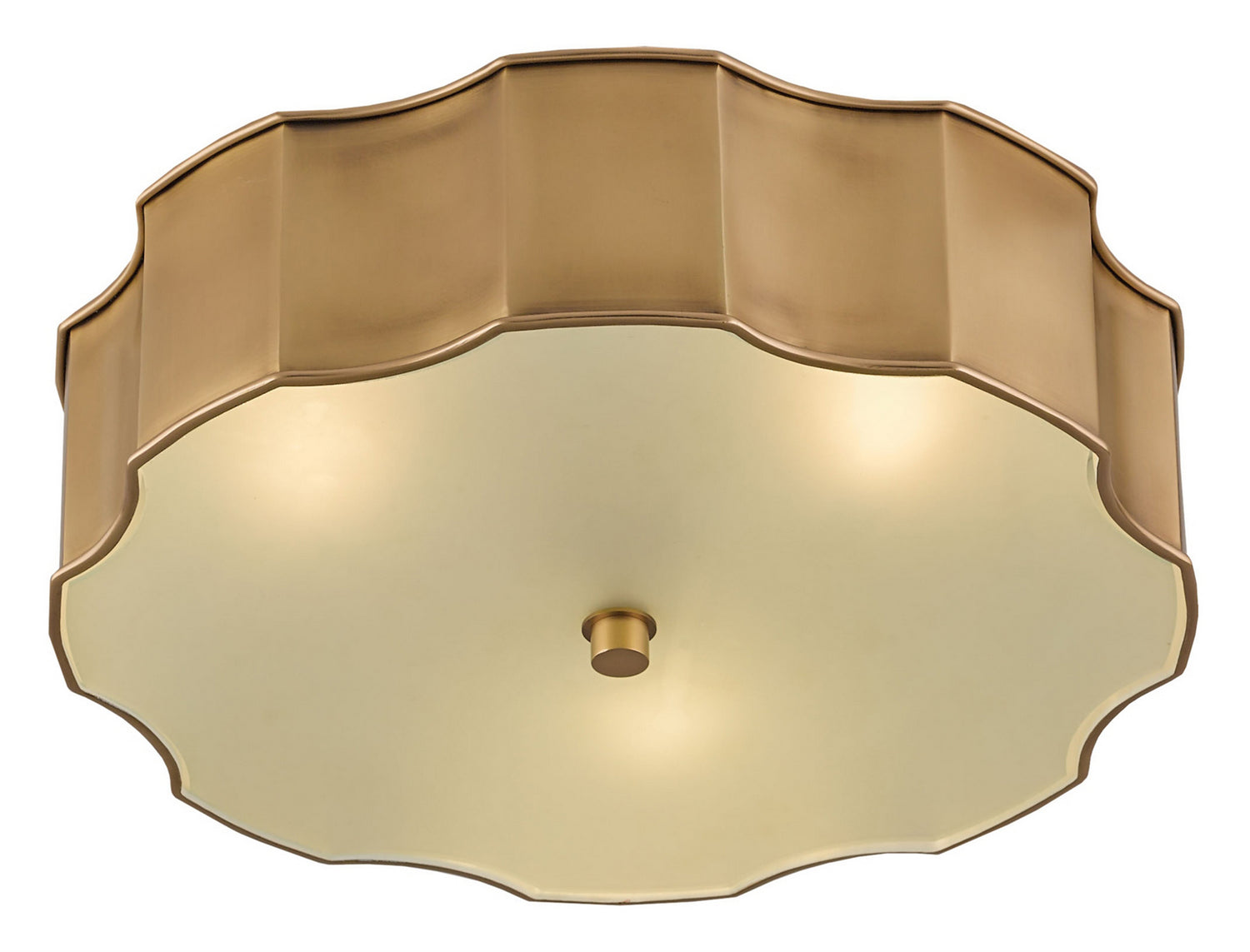 LED Flush Mount from the Wexford collection in Antique Brass finish