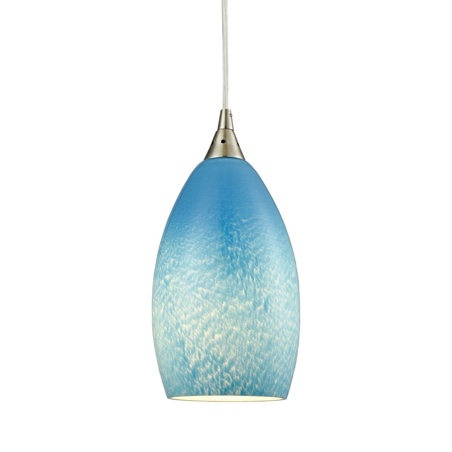 ELK Home - 10510/1SKY - One Light Mini Pendant - Earth - Satin Nickel