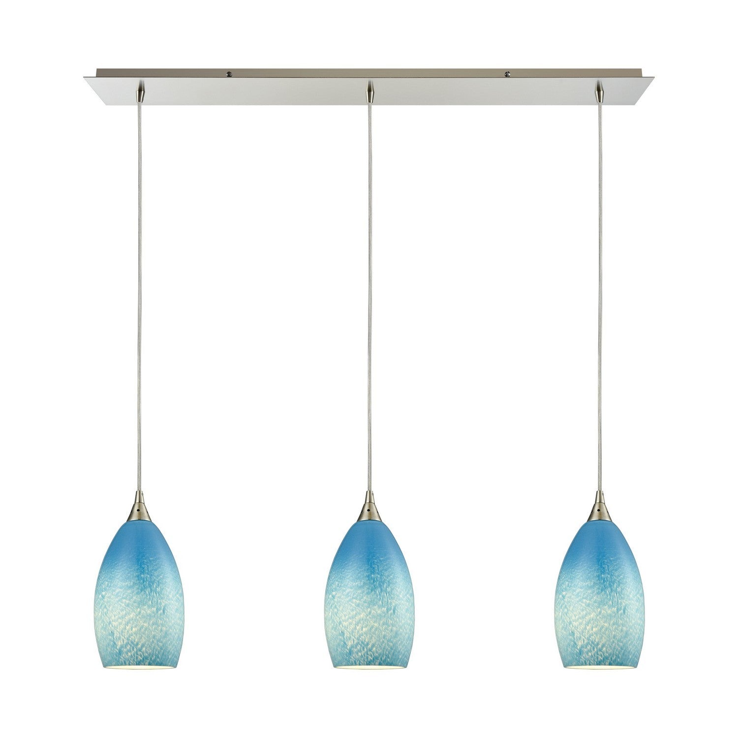 ELK Home - 10510/3LP-SKY - Three Light Pendant - Earth - Satin Nickel