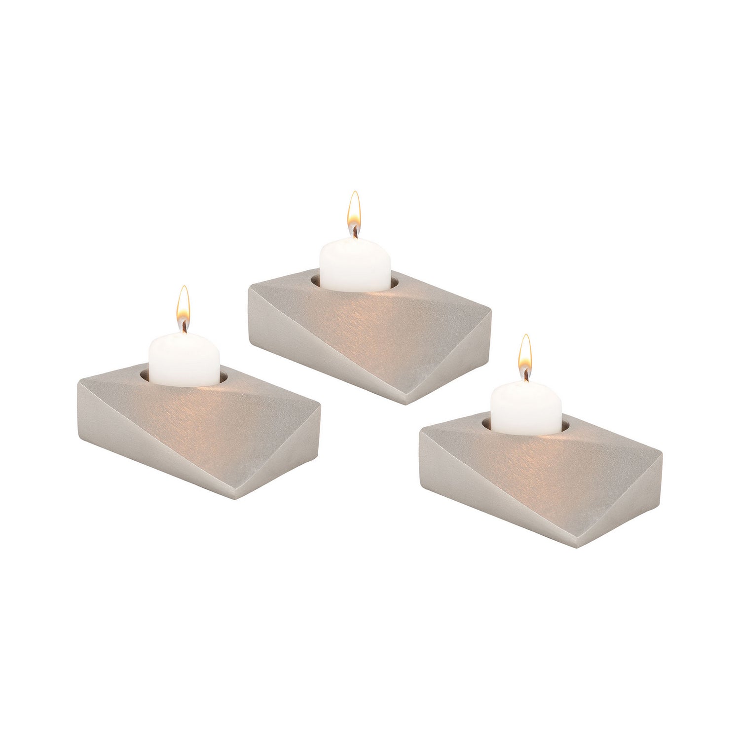 ELK Home - 8987-037/S3 - Candle Holder - Trope - Nickel