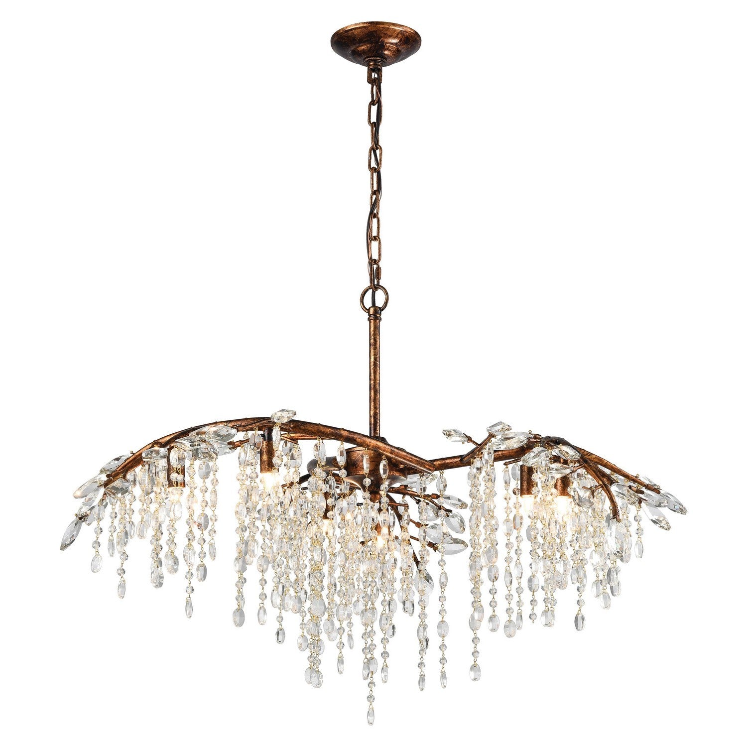 ELK Home - 11901/6 - Six Light Chandelier - Elia - Spanish Bronze