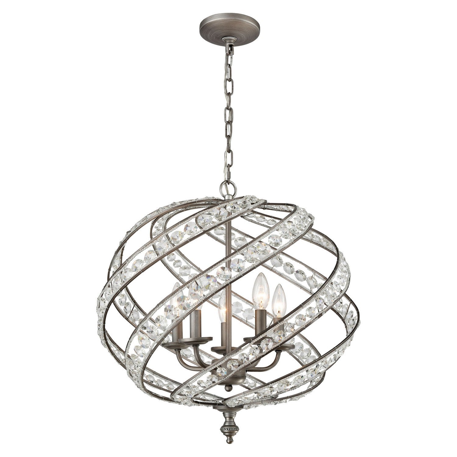 ELK Home - 16253/5 - Five Light Chandelier - Renaissance - Weathered Zinc