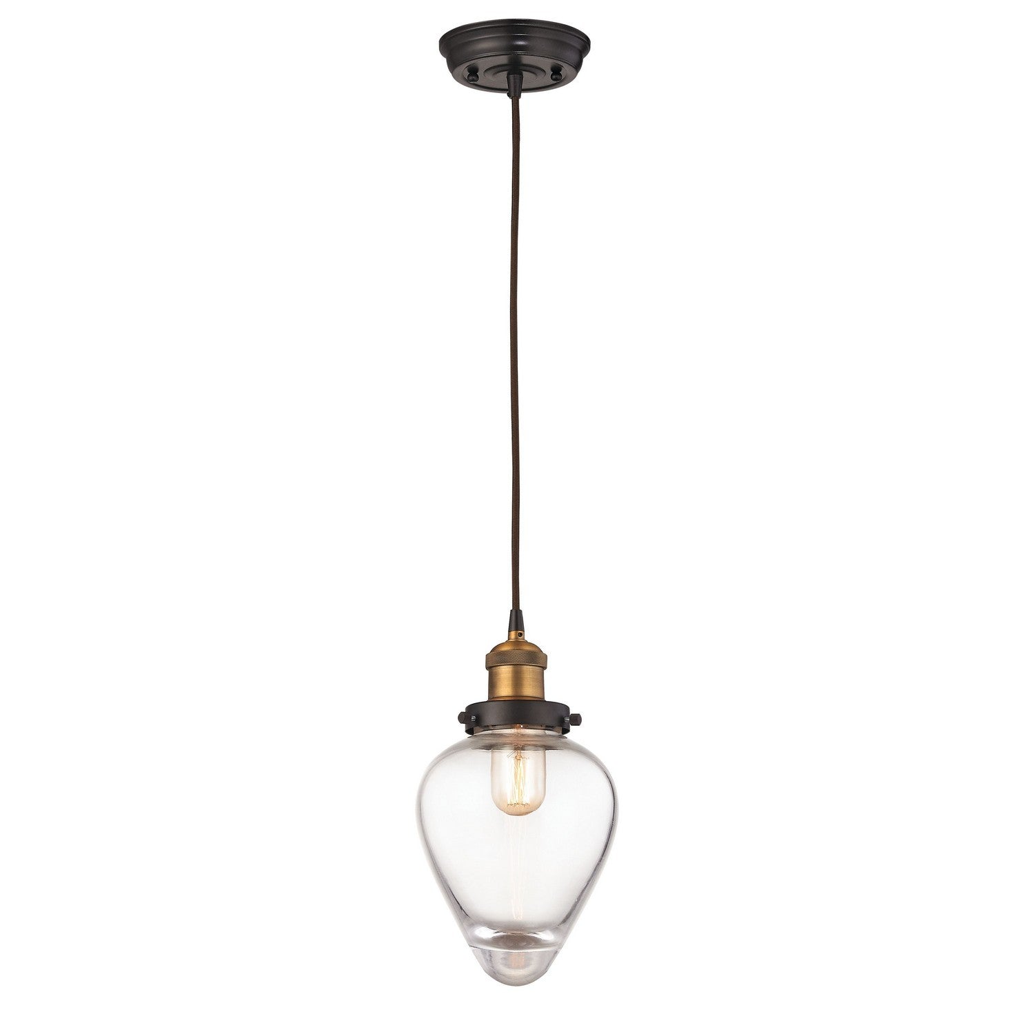 ELK Home - 16325/1 - One Light Mini Pendant - Bartram - Antique Brass