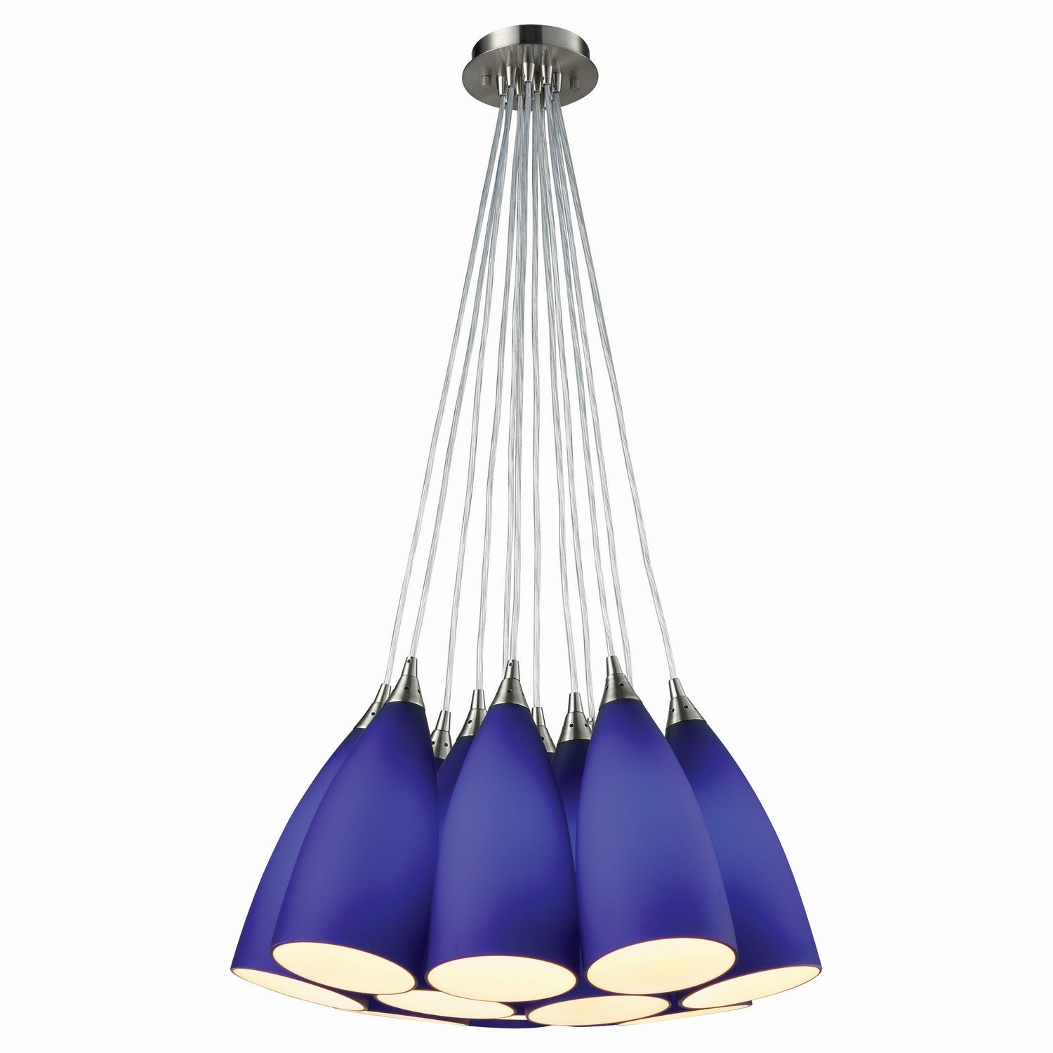 ELK Home - 2581-12SR - 12 Light Pendant - Vesta - Satin Nickel