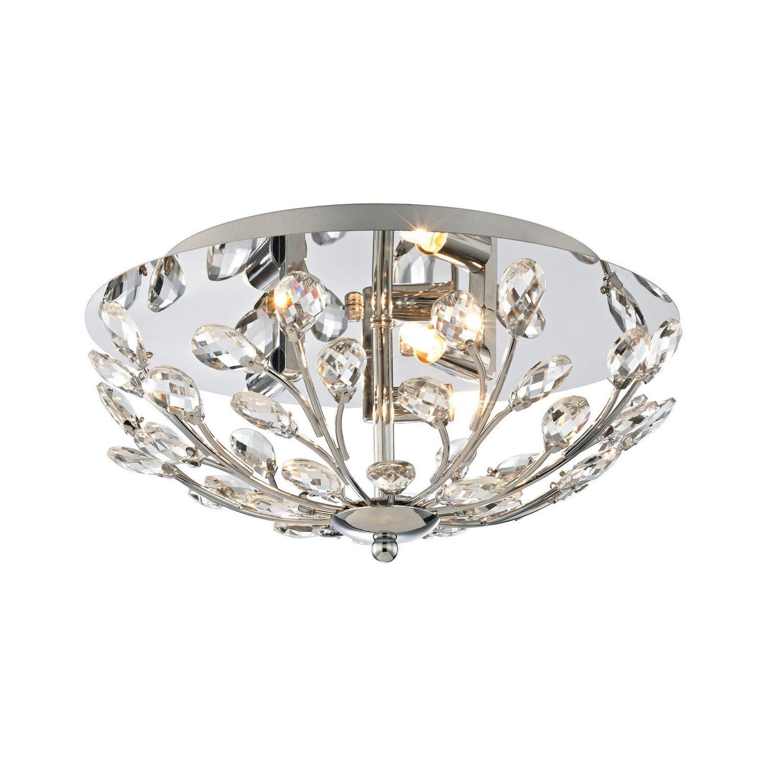 ELK Home - 45260/3 - Three Light Flush Mount - Crystique - Polished Chrome