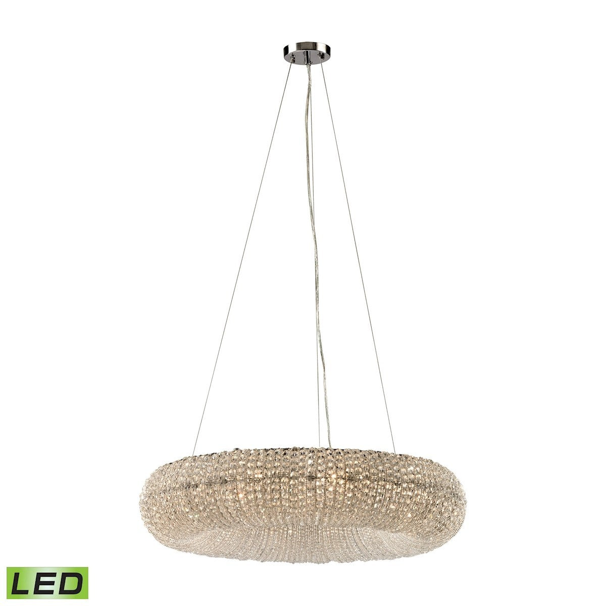 ELK Home - 45292/10-LED - LED Chandelier - Crystal Ring - Polished Chrome