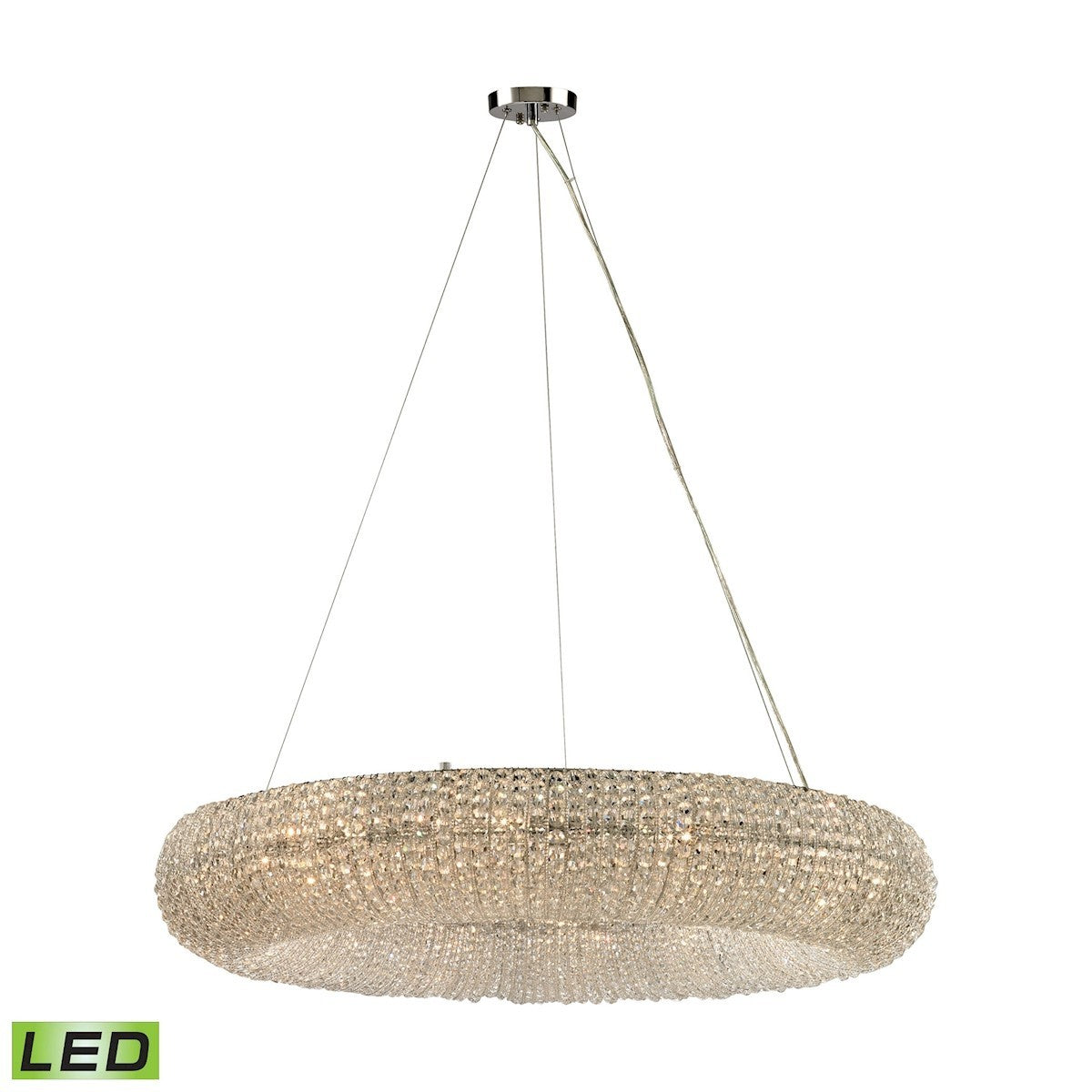 ELK Home - 45293/12-LED - LED Chandelier - Crystal Ring - Polished Chrome