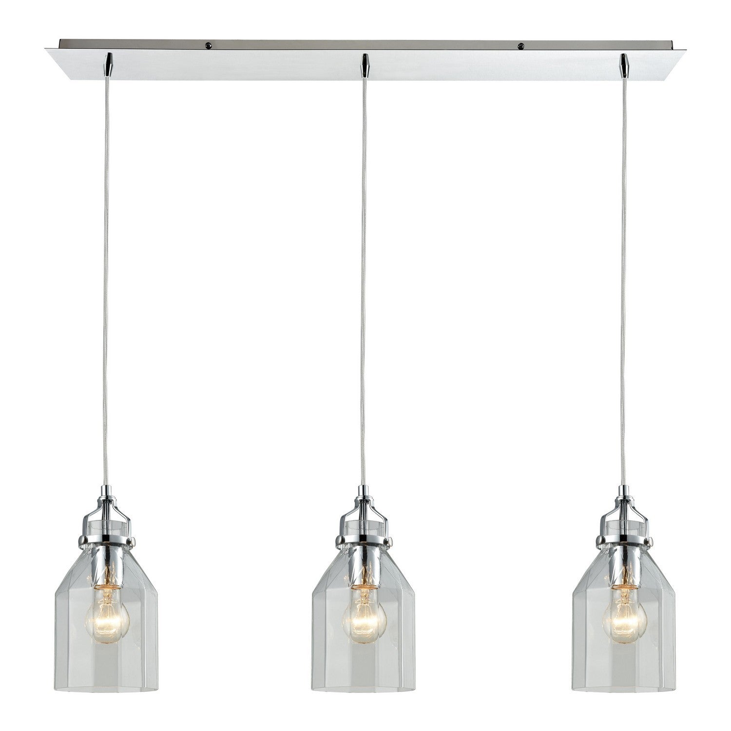 ELK Home - 46019/3LP - Three Light Pendant - Danica - Polished Chrome