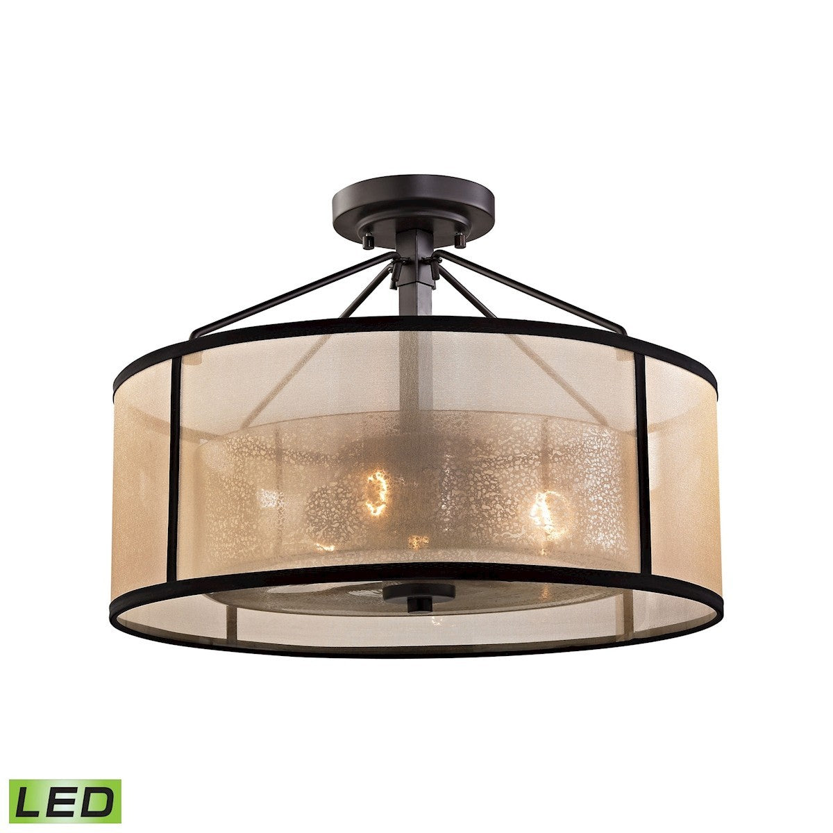 ELK Home - 57024/3-LED - LED Semi Flush Mount - Diffusion - Oil Rubbed Bronze