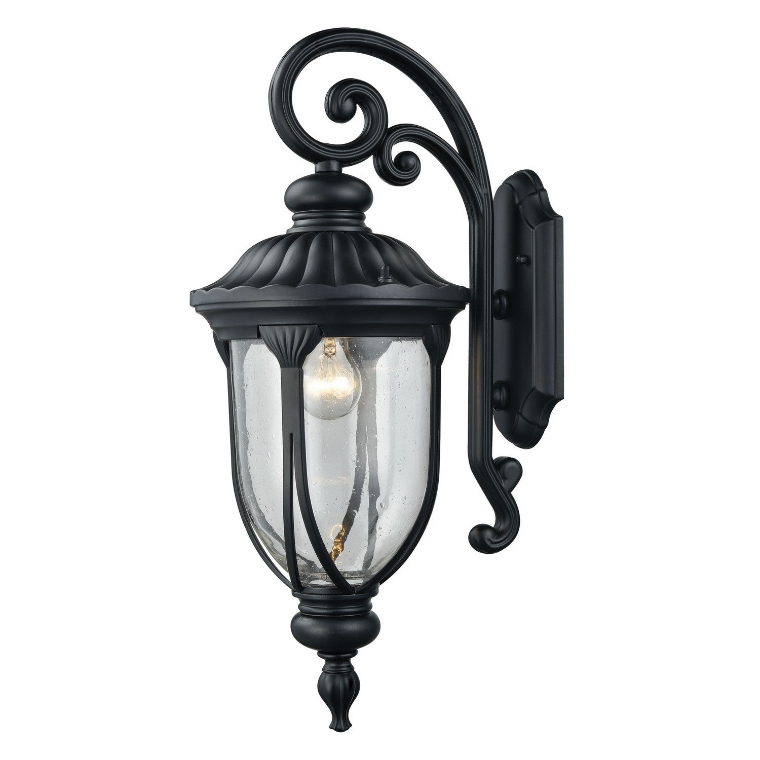 ELK Home - 87101/1 - One Light Outdoor Wall Sconce - Derry Hill - Matte Black