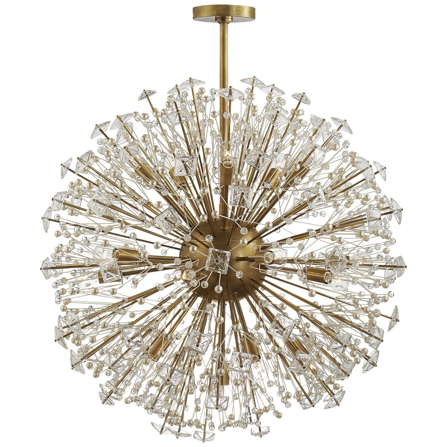 Visual Comfort Signature - KS 5006SB-CG - 21 Light Chandelier - Dickinson - Soft Brass