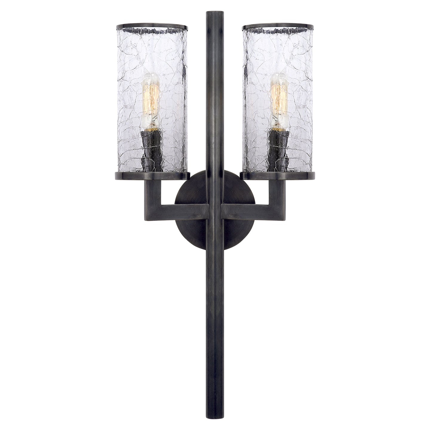 Visual Comfort Signature - KW 2201BZ-CRG - Two Light Wall Sconce - Liaison - Bronze