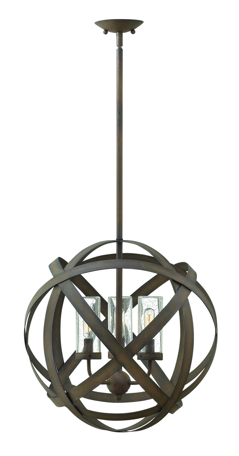 Hinkley - 29703VI - LED Outdoor Chandelier - Carson - Vintage Iron