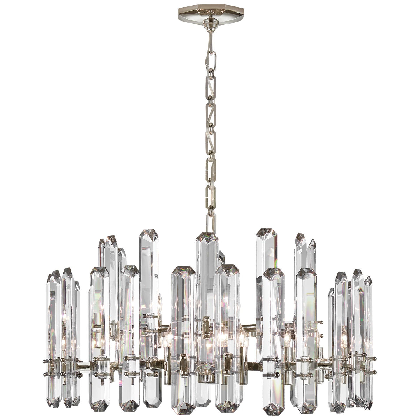 Visual Comfort Signature - ARN 5125PN-CG - 18 Light Chandelier - Bonnington - Polished Nickel