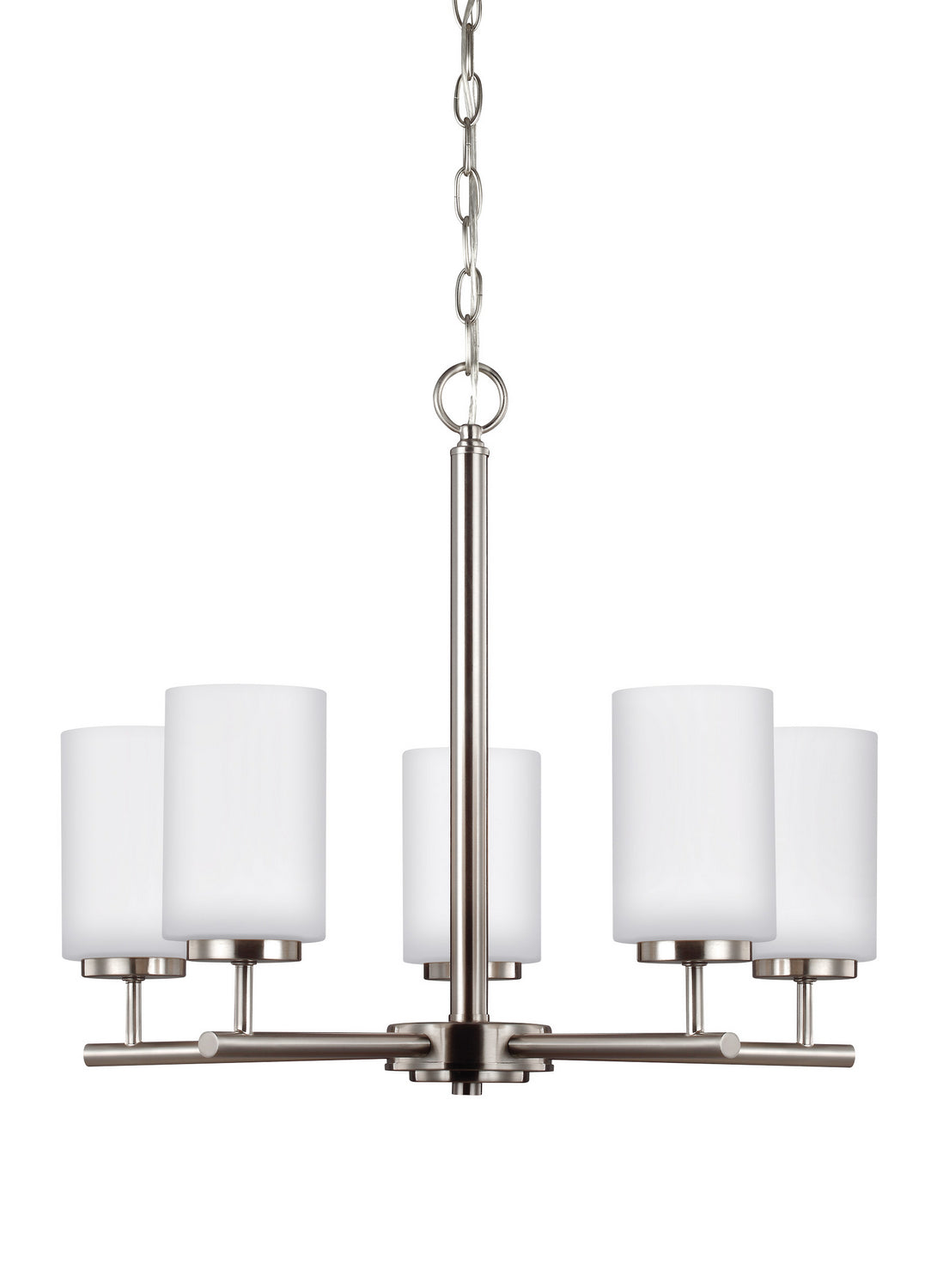 Generation Lighting. - 31161EN3-962 - Five Light Chandelier - Oslo - Brushed Nickel