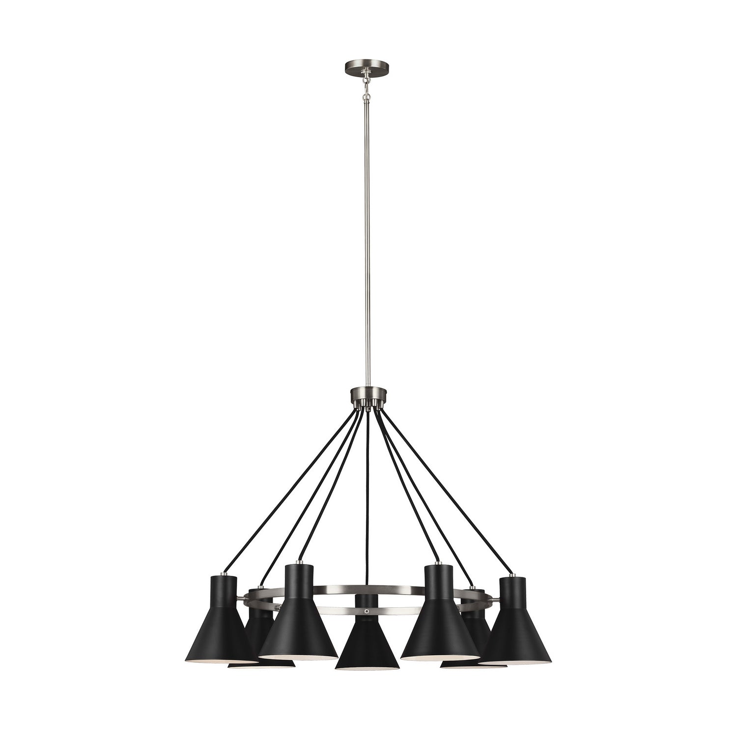 Generation Lighting. - 3141307-962 - Seven Light Chandelier - Towner - Brushed Nickel