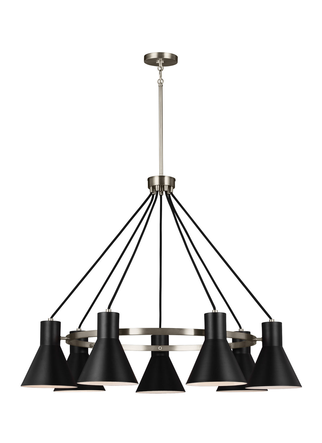 Generation Lighting. - 3141307EN3-962 - Seven Light Chandelier - Towner - Brushed Nickel