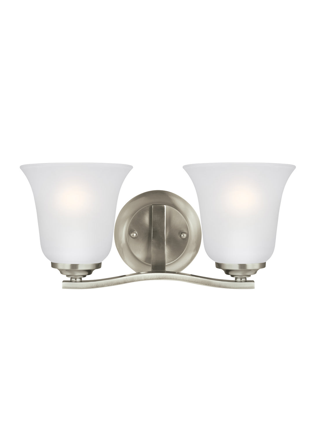 Generation Lighting. - 4439002-962 - Two Light Wall / Bath - Emmons - Brushed Nickel