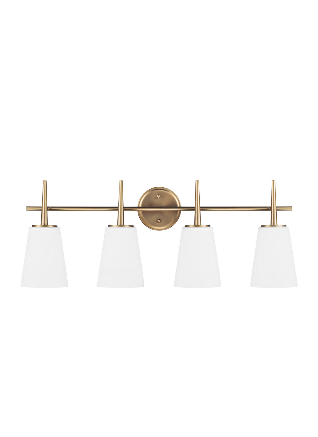 Generation Lighting. - 4440404EN3-848 - Four Light Wall / Bath - Driscoll - Satin Brass