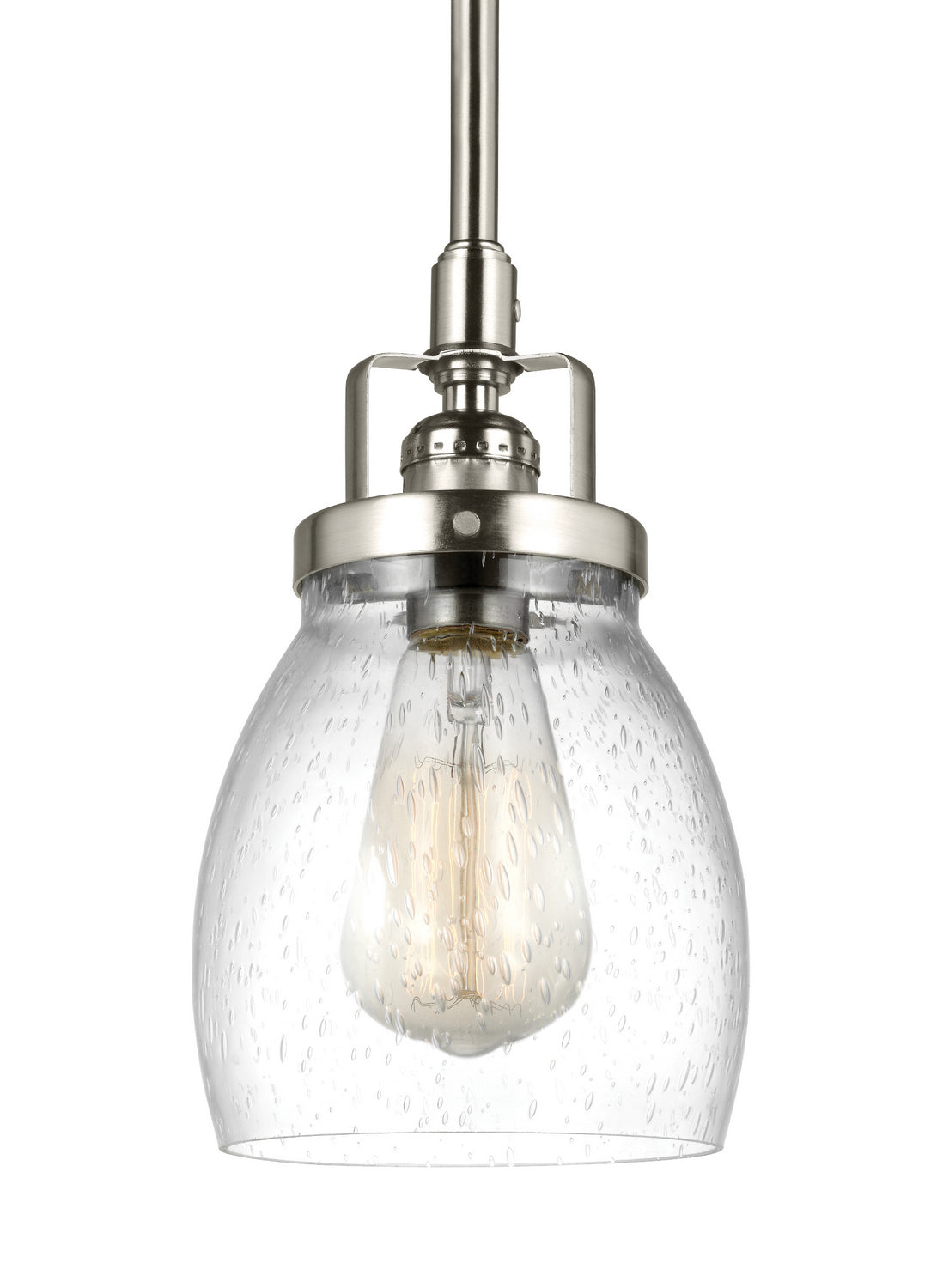 Generation Lighting. - 6114501-962 - One Light Mini-Pendant - Belton - Brushed Nickel