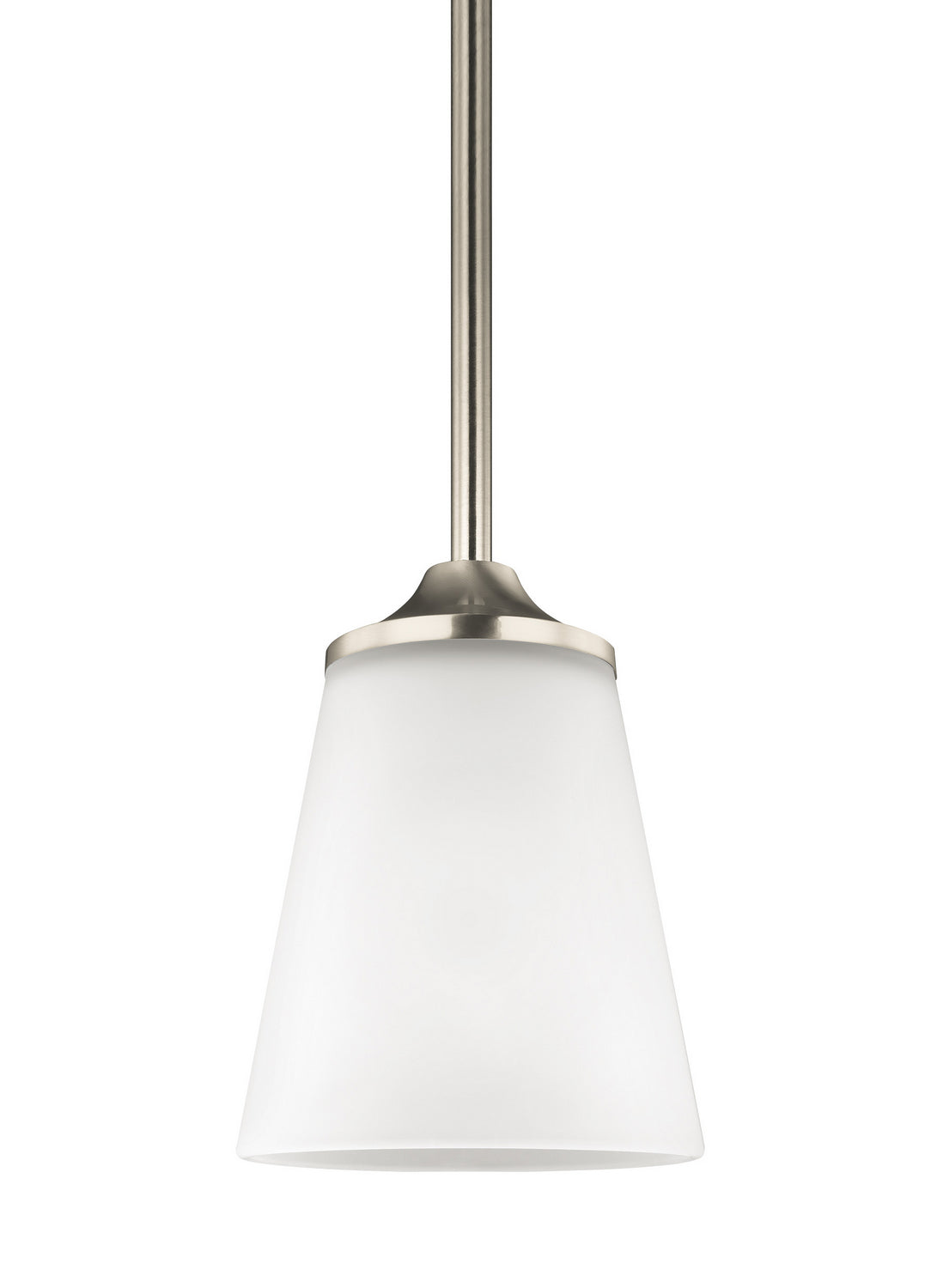 Generation Lighting. - 6124501EN3-962 - One Light Mini-Pendant - Hanford - Brushed Nickel