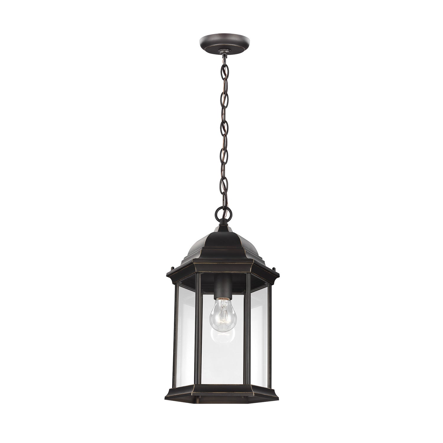 Generation Lighting. - 6238701-71 - One Light Outdoor Pendant - Sevier - Antique Bronze