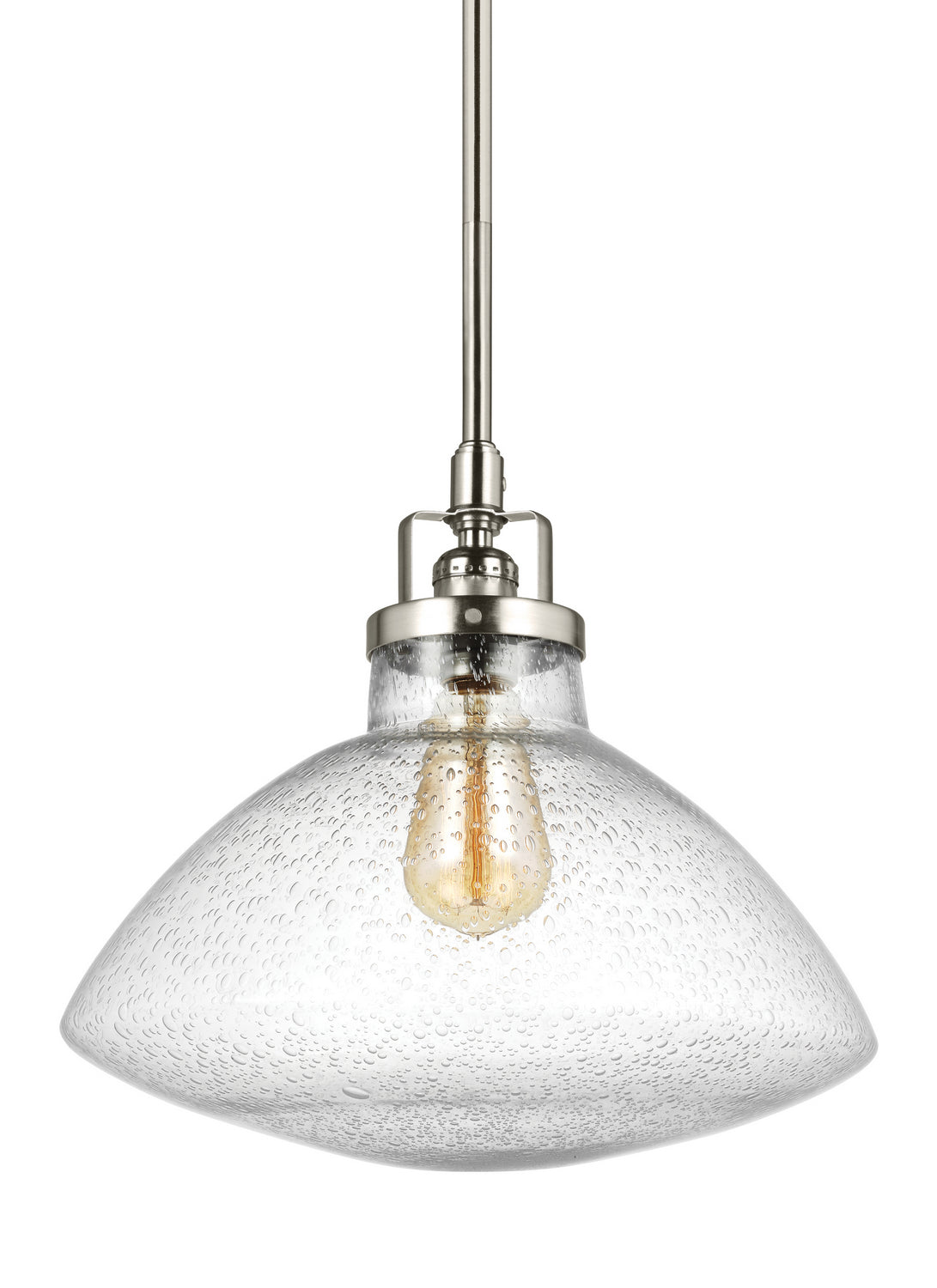 Generation Lighting. - 6514501-962 - One Light Pendant - Belton - Brushed Nickel