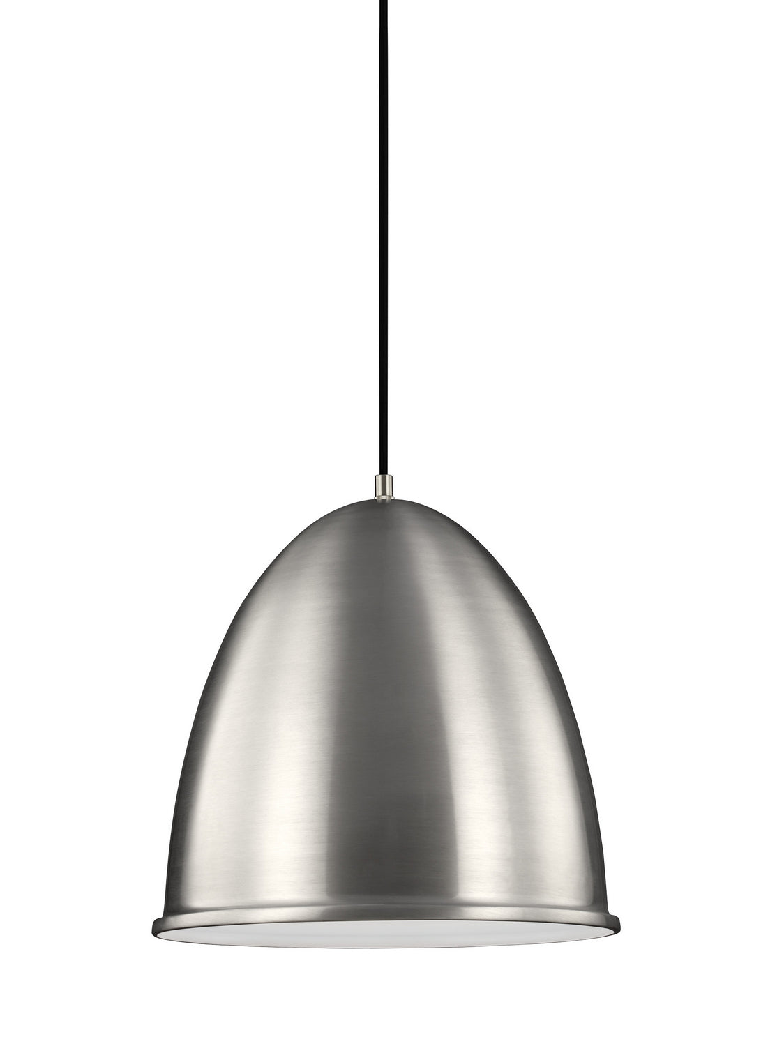 Generation Lighting. - 6525401EN3-04 - One Light Pendant - Hudson Street - Satin Aluminum