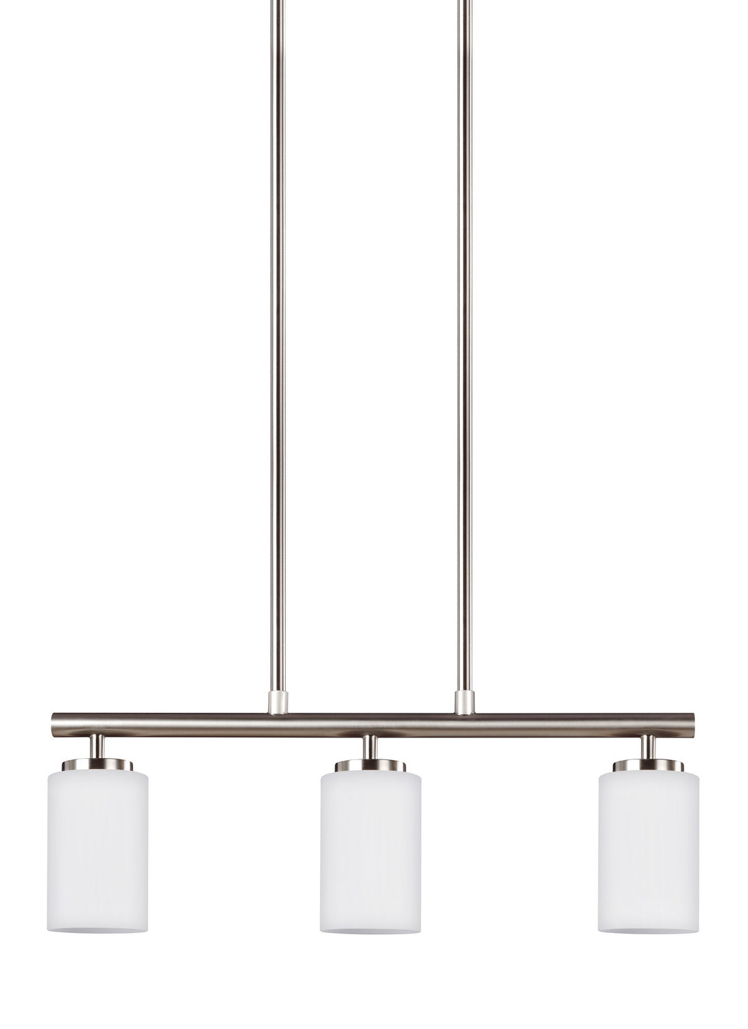 Generation Lighting. - 66160EN3-962 - Three Light Island Pendant - Oslo - Brushed Nickel