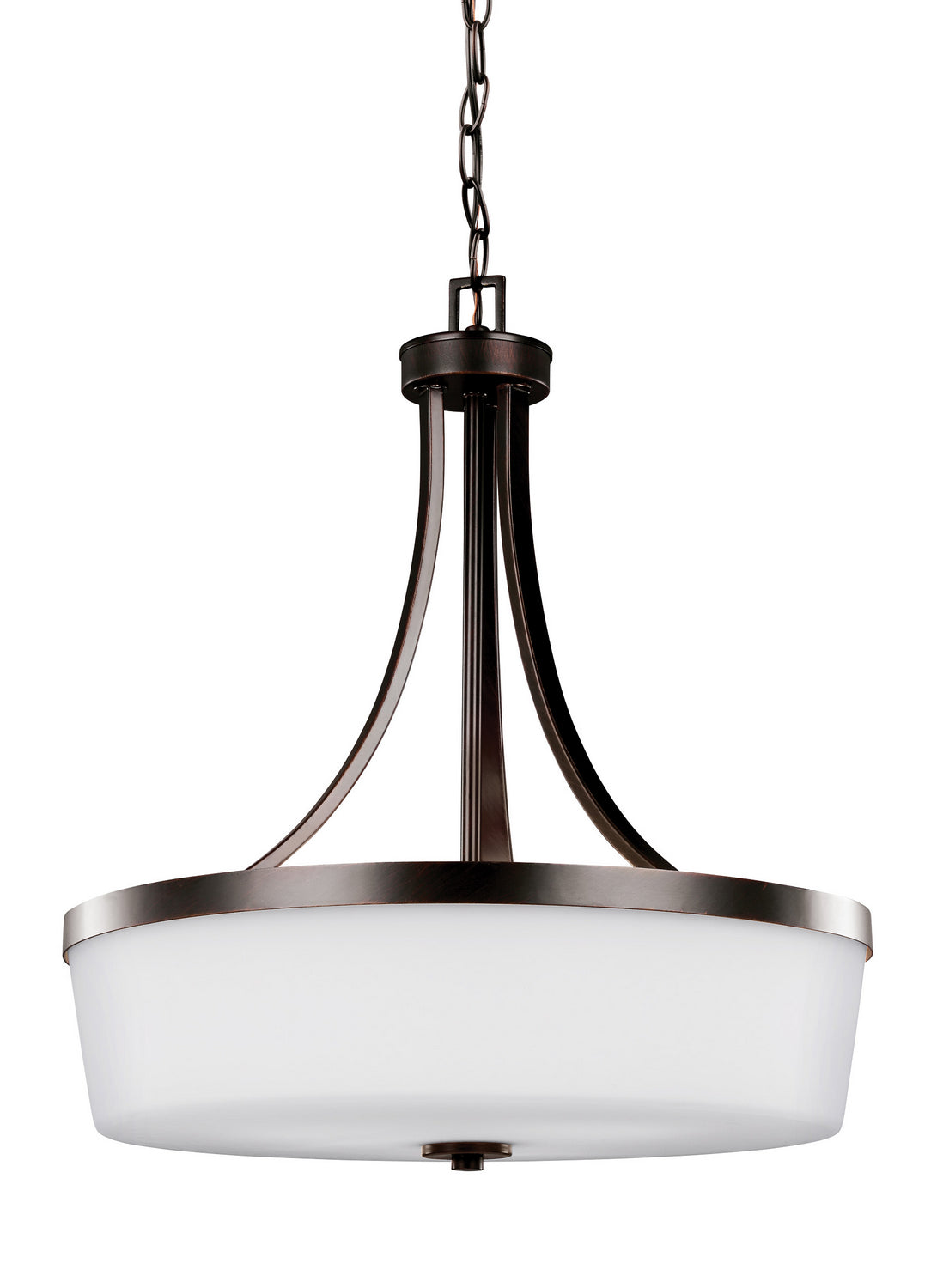 Generation Lighting. - 6639103EN3-710 - Three Light Pendant - Hettinger - Bronze