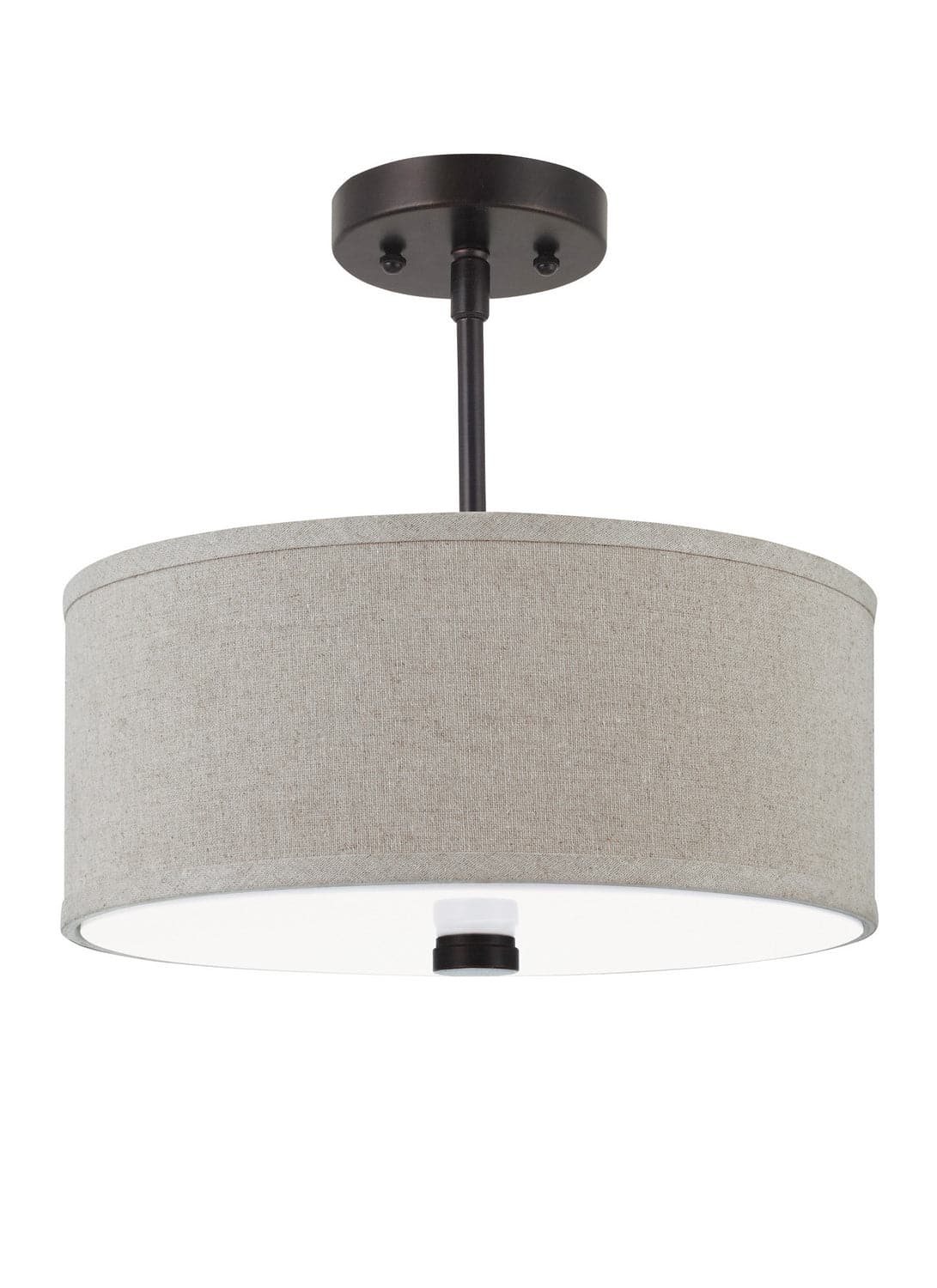 Visual Comfort Studio - 77262EN3-710 - Two Light Semi-Flush Convertible Pendant - Dayna Shade Pendants - Bronze