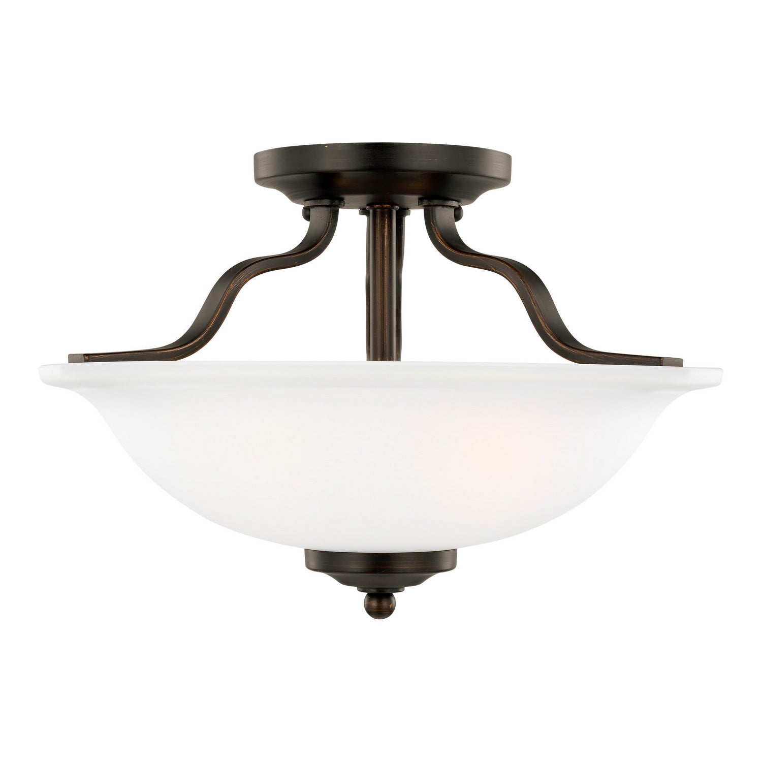 Generation Lighting. - 7739002-710 - Two Light Semi-Flush Mount - Emmons - Bronze