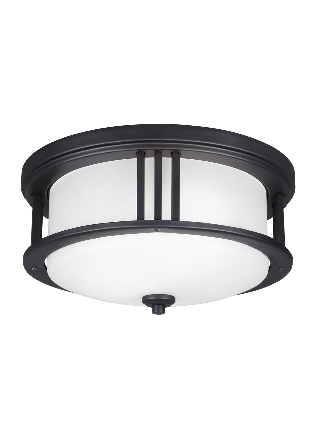 Generation Lighting. - 7847902EN3-12 - Two Light Outdoor Flush Mount - Crowell - Black