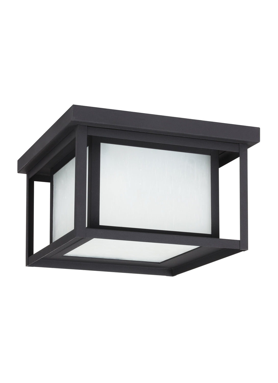 Generation Lighting. - 79039-12 - Two Light Outdoor Flush Mount - Hunnington - Black