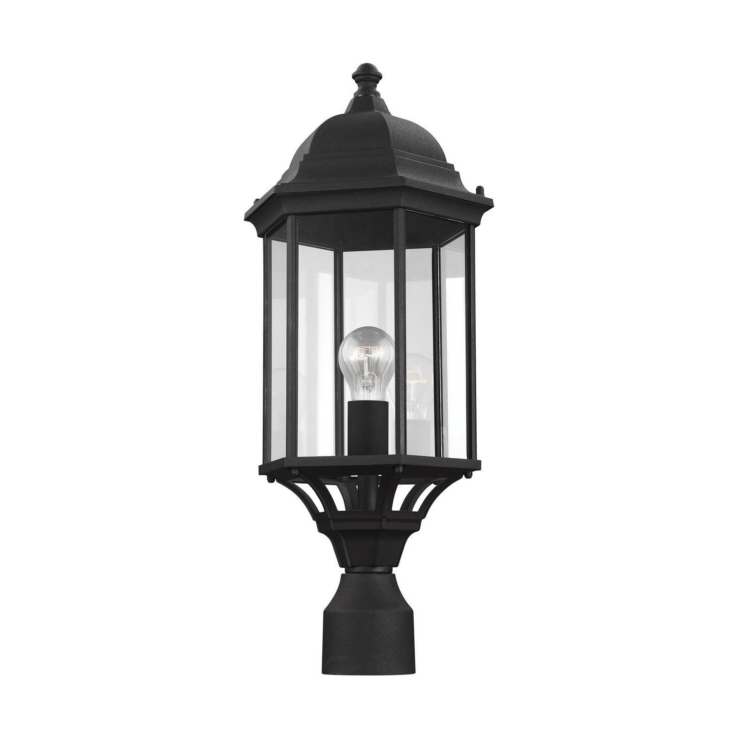 Generation Lighting. - 8238701-12 - One Light Outdoor Post Lantern - Sevier - Black